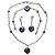 Set di gioielli Montblanc in argento sterling e resina blu con stella