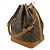Borsa a Spalla Louis Vuitton Monogram Noe Marrone - vista 3