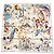 Hermès Sciarpa Hermes Emile et Une Nuit 90 cm seta crema beige Carre night animal 35" AUC57717_0702