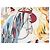 Hermès Sciarpa Hermes Emile et Une Nuit 90 cm seta crema beige Carre night animal 35" AUC57717_0702 - vista 13