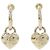 Pendientes de botón en oro Chanel AB9094 Dorado