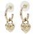 Pendientes de botón en oro Chanel AB9094 Dorado - vista 2