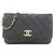 Chanel AP3807 Navy Chain/Shoulder Wallet Marineblau