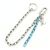 Louis Vuitton Wallet Chain Keychain Light blue