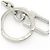 Louis Vuitton Silver Metal Keyring Silvery - view 3
