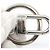 Louis Vuitton Silver Metal Keyring Silvery - view 6