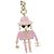 Portachiavi Chanel ABG014 Nero Rosa Bianco - vista 2