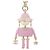 Portachiavi Chanel ABG014 Nero Rosa Bianco - vista 3