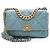Gabrielle Borsa a tracolla Chanel Lambskin 19 Medium Flap Blu