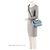 Gabrielle Borsa a tracolla Chanel Lambskin 19 Medium Flap Blu - vista 5