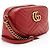 Bolso de cámara pequeño Gucci Matelasse Leather GG Marmont Roja - vista 2