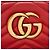 Bolso de cámara pequeño Gucci Matelasse Leather GG Marmont Roja - vista 9