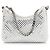 Stella Mc Cartney Borsa a tracolla mini Falabella in raso e cristalli Stella McCartney Grigio