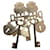 Orecchini Tory Burch "Surreal Lock & Key" D'oro  - vista 1