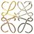 Spilla in metallo Anagram Loewe Argento D'oro Bronzo