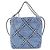 Mini borsa Chanel 22 Line Blu - vista 2