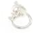 Ring Bague Croisette de Hermès Argenté  - vue 3