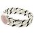 Gucci Interlocking G Ring aus Sterlingsilber 925 mit rosa Band Pink - Ansicht 8