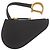 Monedero de cuero negro Saddle de Christian Dior