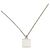 Collana quadrata con logo FF Fendi Argento - vista 3