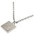 Collana quadrata con logo FF Fendi Argento - vista 7
