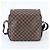 Borsa a tracolla in pelle Louis Vuitton Damier Naviglio Marrone - vista 3