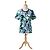 Camiseta Marimekko x Monoprix estampado floral abstracto Blanco Azul Verde