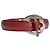 Montblanc Bracciale Cuff in Pelle di Lucertola Rossa e Argento 925 Rosso - vista 2
