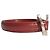 Montblanc Bracciale Cuff in Pelle di Lucertola Rossa e Argento 925 Rosso - vista 4