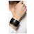 Montblanc Bracciale Cuff in Pelle Saffiano e Argento 925 Nero - vista 9