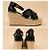 Sandali espadrilles con zeppa da 110mm Tory Burch Marion Nero - vista 4
