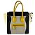 Céline Borsa Celine Luggage Micro Shopper Nero Crudo Giallo
