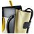 Céline Borsa Celine Luggage Micro Shopper Nero Crudo Giallo - vista 6