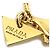 Bracciale con charm dorato Prada D'oro - vista 5