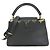 Borsa a tracolla in pelle Louis Vuitton Capucines MM Nero