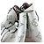 Borsa Louis Vuitton Monogram Mahina Bella Rosa Bianco - vista 7