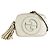 Borsa a tracolla in pelle avorio Gucci Crudo
