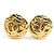 Orecchini a clip in metallo dorato Chanel D'oro
