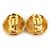 Orecchini a clip in metallo dorato Chanel D'oro - vista 5