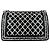Borsa a tracolla Chanel Boy Nero Bianco - vista 3
