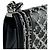 Borsa a tracolla Chanel Boy Nero Bianco - vista 7