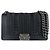 Borsa a tracolla Chanel Boy in pelle nera Nero