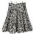 Falda midi estampada floral Tara Jarmon Negro Blanco