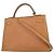 Hermès Hermes Kelly Brown Courchevel com Gold Hardware 32 Bege - vista 2