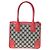 Gucci Vintage Zip Tote GG Canvas mit Leder Large Braun