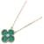 Van Cleef & Arpels Vintage Alhambra Malachite Necklace Golden Green  - view 1