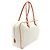Hermès Zweifarbige Hermes Plume 32 Handtasche Weiß Orange - Ansicht 2