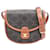Céline Celine Triomphe Mini Besace Shoulder Bag Marrone Nero