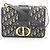 Borsa a tracolla Christian Dior Dior 30 Montaigne Oblique Jacquard Nero Beige Blu navy