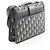 Borsa a tracolla Christian Dior Dior 30 Montaigne Oblique Jacquard Nero Beige Blu navy - vista 2